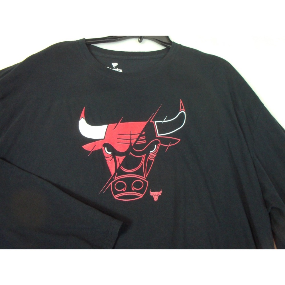 Chicago Bulls NBA Adult 3XL Tee Shirt Fanatics Gradient Logo 100% Cotton